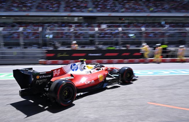 Formula 1 Barcelona-Catalunya Grand Prix 2026 - Practice BARCELONA, SPAIN - JUNE 13: Lewis Hamilton of Ferrari drives during third practice tour of the Barcelona-Catalunya Grand Prix, the seventh race of the 2026 Formula 1 World Championship, WM, Weltmeisterschaft at the 4.66-kilometer Circuit de Barcelona-Catalunya in Barcelona, Spain on June 13, 2026. Burak Akbulut Anadolu Barcelona Spain. Editorial use only. Please get in touch for any other usage.  Copyright: x2026xAnadoluxBurakxAkbulutx