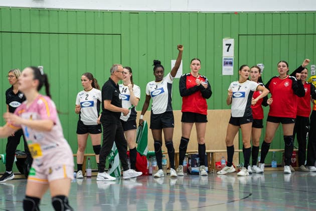 U20 Womens National Team Germany GER vs U20 Womens National Team Spain SPA , Handball, Four Nations Tournament, 13 6 2026, Season 2025 2026, Hannover The U20 Womens National Team Germany GER cheers after a goal Hannover Sporthalle IGS Badenstedt Germany