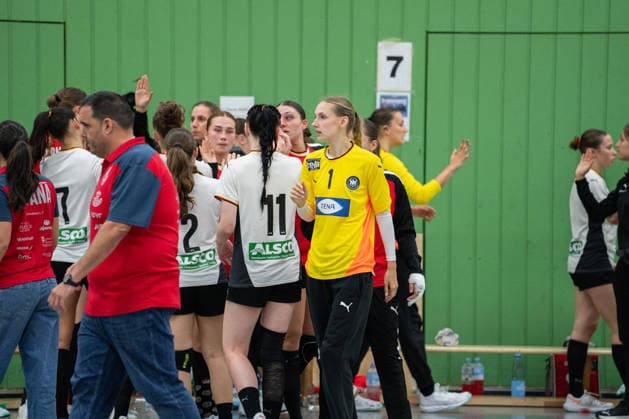 U20 Women National Team Germany GER vs U20 Women National Team Spain SPA , Handball, Four Nations Tournament, 13 6 2026, Season 2025 2026, Hannover Lena Lindemann Germany U20 Women, 16, plays at Bergischer HC after the defeat against the U20 Women National Team Spain SPA Hannover Sporthalle IGS Badenstedt Germany