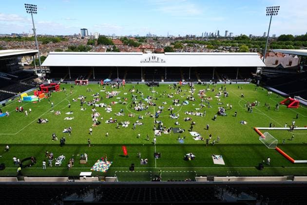 Fulham FC Picnic on the Pitch 2026. Fulham FC Picnic on the Pitch, Day One, Football, Craven Cottage, London - 13 Jun 2026London Craven Cottage United Kingdom  Copyright: xJamesxMarsh Shutterstockx 16924169cq