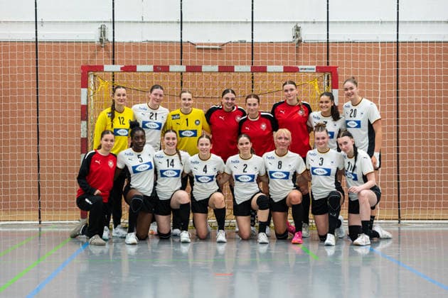U20 Womens National Team Germany GER vs U20 Womens National Team Spain SPA , Handball, Four Nations Tournament, 13 6 2026, Season 2025 2026, Hannover The U20 Womens National Team Germany GER after the defeat against U20 Womens National Team Spain SPA Hannover Sporthalle IGS Badenstedt Germany