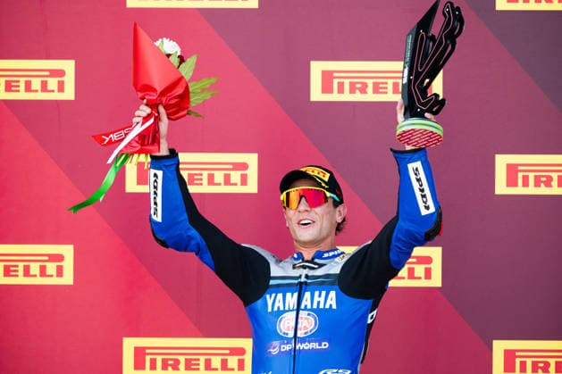 IPA85643507 - Albert Arenas (ESP) finishes second in WorldSSP Race 1 – SUPERBIKE Pirelli Emilia Romagna Round. At the Misano World Circuit Marco Simoncelli in Misano Adriatico, RN, Italy. On June 13, 2026.  Copyright: xRiccardoxSpadettoxDexPaulis IPAxSportx xx 85643507