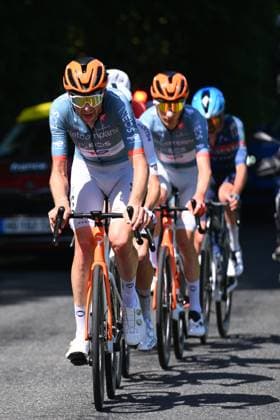 Tour Auvergne - Rhone-Alpes 2026 Stage 7 GRAND COLOMBIER, FRANCE - JUNE 13 : De Plus Laurens (BEL) of Netcompany INEOS during stage 7 of the 78th edition of Tour Auvergne - Rhone-Alpes an UCI World Tour 2.UWT cycling road race stage for Men Elite of 133.6 km with start in La Bridoire and finish in Grand Colombier on June 13, 2026 in Grand Colombier, France, 13 06 2026 ( Motordriver Guy De Vuyst - Grand Colombier France  Copyright: xVincentxKalutx