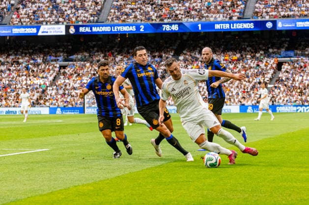 ESP Corazon Classic Match 2026 Real Madrid Leyendasv Inter Legends David Barral of Real Madrid during Corazon Classic Match 2026 between Real Madrid Leyendas v Inter Legends played at Santiago Bernabeu Stadium, Madrid on June 13, 2026 in Spain Madrid Spain Futbol Copyright: xAlbaxPachecox xAgenciaxLOFx
