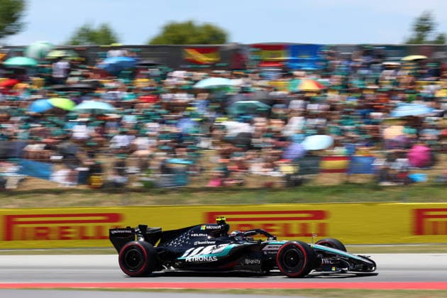 F1 Gran Prix of Spain Andrea Kimi Antonelli of Mercedes-AMG F1 Team on track during final practice for the F1 Grand Prix of Catalunya at Montemelo Circuit on June 13, 2026 in Barcelona, Spain. Barcelona Circuit de Catalunya Spain Copyright: xMarcoxCanonierox