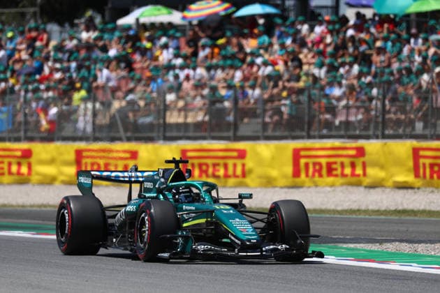 F1 Gran Prix of Spain Lance Stroll of Aston Martin Aramco Honda on track during final practice for the F1 Grand Prix of Catalunya at Montemelo Circuit on June 13, 2026 in Barcelona, Spain. Barcelona Circuit de Catalunya Spain Copyright: xMarcoxCanonierox
