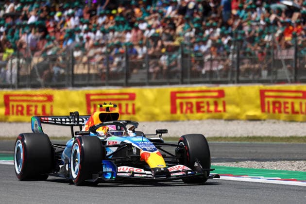 F1 Gran Prix of Spain Liam Lawson of Visa Cash App Racing Bulls F1 Team on track during final practice for the F1 Grand Prix of Catalunya at Montemelo Circuit on June 13, 2026 in Barcelona, Spain. Barcelona Circuit de Catalunya Spain Copyright: xMarcoxCanonierox