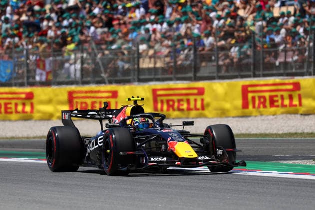 F1 Gran Prix of Spain Isack Hadjar of Oracle Red Bull Racing on track during final practice for the F1 Grand Prix of Catalunya at Montemelo Circuit on June 13, 2026 in Barcelona, Spain. Barcelona Circuit de Catalunya Spain Copyright: xMarcoxCanonierox