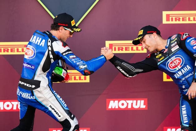 MOTORSPORTS - Superbike - Pirelli Emilia Romagna Round Photo by IPA ABACAPRESS.COM85643502 - Albert Arenas (ESP) finished second and Can Oncu (TUR) third in WorldSSP Race 1 at the SUPERBIKE Pirelli Emilia Romagna Round. The race took place at the Misano World Circuit Marco Simoncelli in Misano Adriatico, RN, Italy, on June 13, 2026. Italy Italy  Copyright: xIPAxSport ABACAx