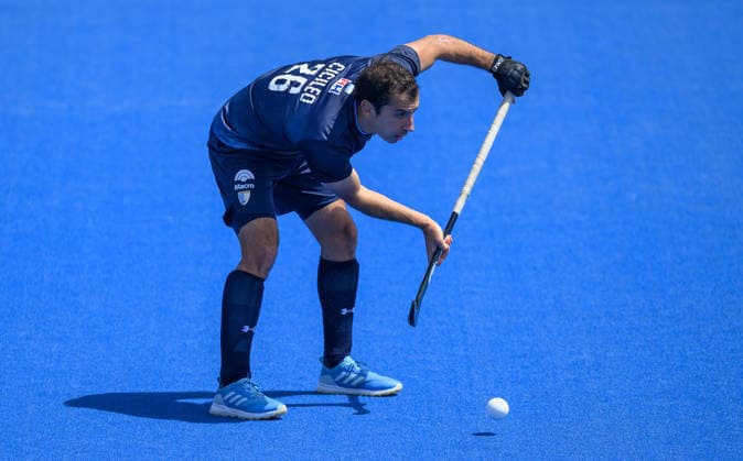 England Men v Argentina Men Men s FIH Pro League Nicolas Cicileo of Argentina Men during the Men s FIH Pro League match at Lee Valley Hockey Tennis Centre, Stratford 13 06 2026 UK Newspapers OUT Copyright: xGraemexWilcocksonx FIL-23551-0020