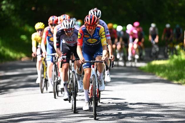 Tour Auvergne - Rhone-Alpes 2026 Stage 7 GRAND COLOMBIER, FRANCE - JUNE 13 : Lidl - Trek rider during stage 7 of the 78th edition of Tour Auvergne - Rhone-Alpes an UCI World Tour 2.UWT cycling road race stage for Men Elite of 133.6 km with start in La Bridoire and finish in Grand Colombier on June 13, 2026 in Grand Colombier, France, 13 06 2026 ( Motordriver Guy De Vuyst - Grand Colombier France  Copyright: xVincentxKalutx