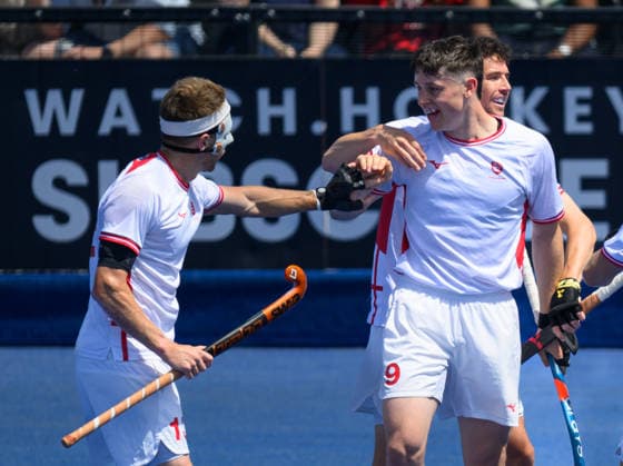 England Men v Argentina Men Men s FIH Pro League Henry Croft of England Men celebrates scoring his first goal against Argentina Men during the Men s FIH Pro League match at Lee Valley Hockey Tennis Centre, Stratford 13 06 2026 UK Newspapers OUT Copyright: xGraemexWilcocksonx FIL-23551-0026