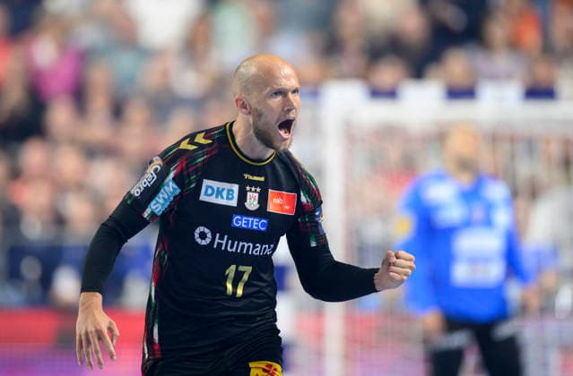 Cheers Tim HORNKE SCM , semi-final SC Magdeburg MD vs Füchse Berlin, on 13 06 2026 Men Handball EHF Champions League Final4 2026, from 13 06 14 06 2026 in Cologne Germany Lanxess Arena