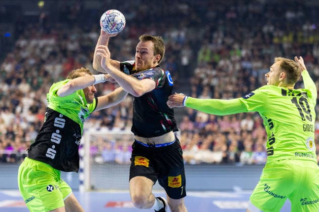 Felix CLAAR SC Magdeburg, 07 scores a goal, action, goal throw GER, SC Magdeburg vs Fuechse Berlin, handball, TruckScout24 EHF FINAL4 2026, semi-final, match time 2025 2026, 13 06 2026, GER, SC Magdeburg vs Fuechse Berlin, handball, TruckScout24 EHF FINAL4 2026, semi-final, match time 2025 2026, 13 06 2026, Cologne Copyright: xEibnerxPressefoto OliverxSchmidtx EP_OST