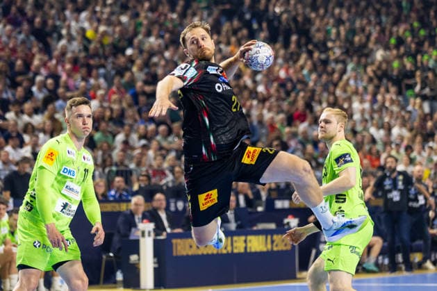 Albin LAGERGREN SC Magdeburg, 21 scores a goal, action, goal throw GER, SC Magdeburg vs Fuechse Berlin, handball, TruckScout24 EHF FINAL4 2026, semi-final, match time 2025 2026, 13 06 2026, GER, SC Magdeburg vs Fuechse Berlin, handball, TruckScout24 EHF FINAL4 2026, semi-final, match time 2025 2026, 13 06 2026, Cologne Copyright: xEibnerxPressefoto OliverxSchmidtx EP_OST