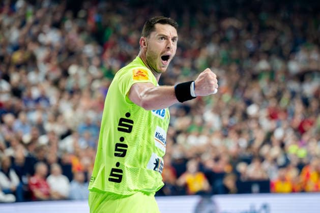 Cologne, 12 05 2026, Handball, Men, EHF Champions League Men 2025 26, Semi-final, SC Magedeburg Füchse Berlin Mijajlo Marsenic Füchse Berlin, 93 cheers