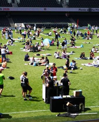 Fulham FC Picnic on the Pitch 2026. Fulham FC Picnic on the Pitch, Day One, Football, Craven Cottage, London - 13 Jun 2026London Craven Cottage United Kingdom  Copyright: xJamesxMarsh Shutterstockx 16924169cw