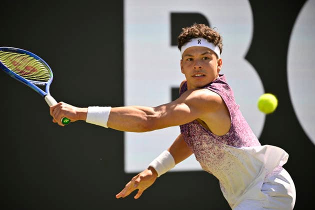 Ben Shelton USA Action Tennis Men BOSS Open ATP 250 Stuttgart 2026 Weissenhof BOSS Open ATP 250 Stuttgart 2026