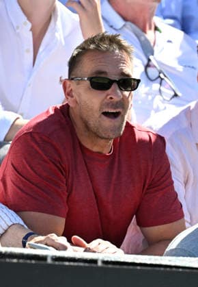 on the Tribuene Actor Mark Keller Tennis Men BOSS Open ATP 250 Stuttgart 2026 Weissenhof BOSS Open ATP 250 Stuttgart 2026