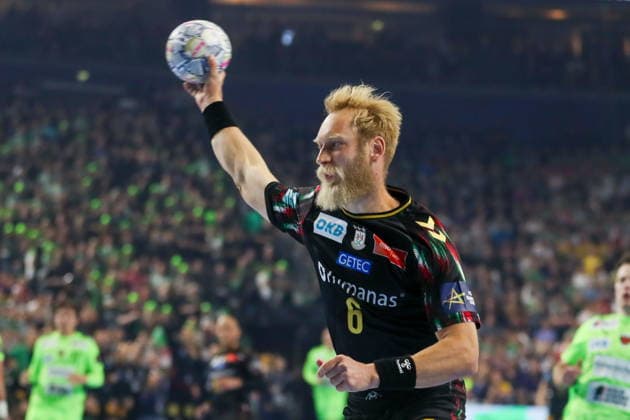Cologne 13.06.2026. Pilka reczna EHF Liga Mistrzow sezon 2025 26 final4 mecz: SC Magdeburg - Fuchse Berlin --- Handball EHF Champions League season 2025 26 final4 match: SC Magdeburg - Fuchse Berlin nz Musche Matthias Fot. Kacper Staniec NEWSPIX.PL --- newspix.pl 