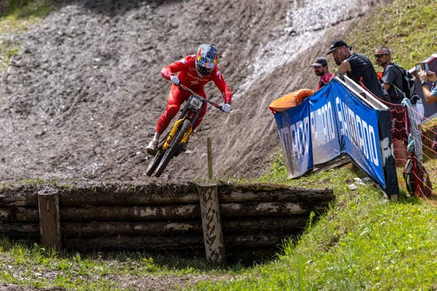 Whoop UCI Mountain Bike World Series Leogang Downhill ILES Finn SPECIALIZED GRAVITYat Whoop UCI Mountain Bike World Series Leogang Downhill, 13 06 2026,in Leogang,AUT Photo Sebastian Sternemann