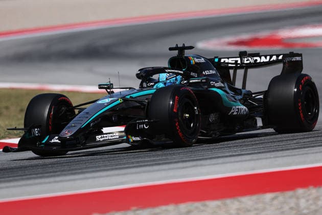 F1 - BARCELONA-CATALUNYA GRAND PRIX 2026 63 RUSSELL George (gbr), Mercedes AMG F1 Team W17, action during the Formula 1 Barcelona-Catalunya Grand Prix 2026, 7th round of the 2026 Formula One World Championship, WM, Weltmeisterschaft from June 12 to 14, 2026 on the Circuit de Barcelona-Catalunya, in Montmelo, Spain - MontmeloSpain  Copyright: xDPPIx