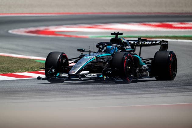F1 - BARCELONA-CATALUNYA GRAND PRIX 2026 63 RUSSELL George (gbr), Mercedes AMG F1 Team W17, action during the Formula 1 Barcelona-Catalunya Grand Prix 2026, 7th round of the 2026 Formula One World Championship, WM, Weltmeisterschaft from June 12 to 14, 2026 on the Circuit de Barcelona-Catalunya, in Montmelo, Spain - MontmeloSpain  Copyright: xALBERTOxVIMERCATIx