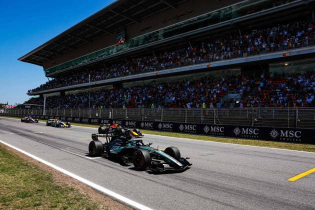 F1 - BARCELONA-CATALUNYA GRAND PRIX 2026 63 RUSSELL George (gbr), Mercedes AMG F1 Team W17, action during the Formula 1 Barcelona-Catalunya Grand Prix 2026, 7th round of the 2026 Formula One World Championship, WM, Weltmeisterschaft from June 12 to 14, 2026 on the Circuit de Barcelona-Catalunya, in Montmelo, Spain - MontmeloSpain  Copyright: xFLORENTxGOODENx