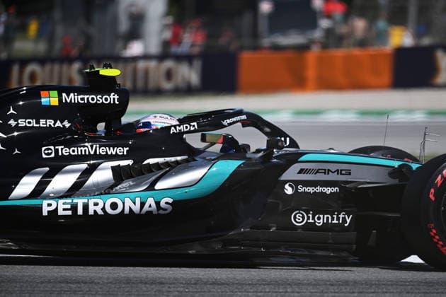 F1 - BARCELONA-CATALUNYA GRAND PRIX 2026 12 KIMI ANTONELLI Andrea (ita), Mercedes AMG F1 Team W17, action during the Formula 1 Barcelona-Catalunya Grand Prix 2026, 7th round of the 2026 Formula One World Championship, WM, Weltmeisterschaft from June 12 to 14, 2026 on the Circuit de Barcelona-Catalunya, in Montmelo, Spain - MontmeloSpain  Copyright: xDPPIx
