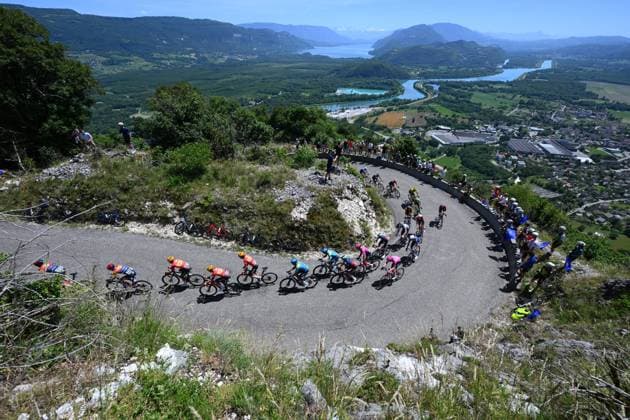Tour Auvergne - Rhone-Alpes 2026 Stage 7 GRAND COLOMBIER, FRANCE - JUNE 13 : Illustration picture during stage 7 of the 78th edition of Tour Auvergne - Rhone-Alpes an UCI World Tour 2.UWT cycling road race stage for Men Elite of 133.6 km with start in La Bridoire and finish in Grand Colombier on June 13, 2026 in Grand Colombier, France, 13 06 2026 ( Motordriver Guy De Vuyst - Grand Colombier France  Copyright: xVincentxKalutx