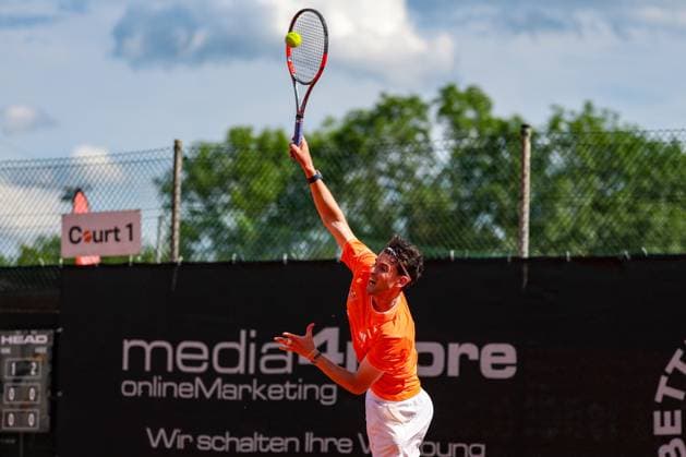 13.June. 2026 – TENNIS – Vienna Tennis Association (WTV) Final Four Dominic Thiem (AUT) serving action VIENNA Better Tennis Center Alt Erlaa ,Vienna Vienna Better Tennis Center Alt Erlaa AUSTRIA