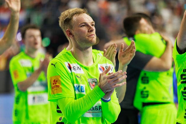 Mathias GIDSEL Fuechse Berlin, 19 jubilation, joy, passion, success, emotion, enthusiasm, positive emotions GER, SC Magdeburg vs Fuechse Berlin, handball, TruckScout24 EHF FINAL4 2026, semi-final, 2025 2026 season, 13 06 2026, GER, SC Magdeburg vs Fuechse Berlin, handball, TruckScout24 EHF FINAL4 2026, semi-final, 2025 2026 season, 13 06 2026, Cologne Copyright: xEibnerxPressefoto OliverxSchmidtx EP_OST