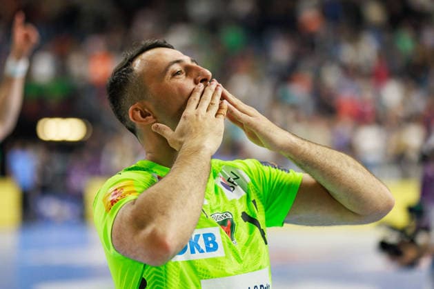 Aitor ARINO Fuechse Berlin, 14 happy GER, SC Magdeburg vs Fuechse Berlin, handball, TruckScout24 EHF FINAL4 2026, semi-final, 2025 2026 season, 13 06 2026, GER, SC Magdeburg vs Fuechse Berlin, handball, TruckScout24 EHF FINAL4 2026, semi-final, 2025 2026 season, 13 06 2026, Cologne Copyright: xEibnerxPressefoto OliverxSchmidtx EP_OST