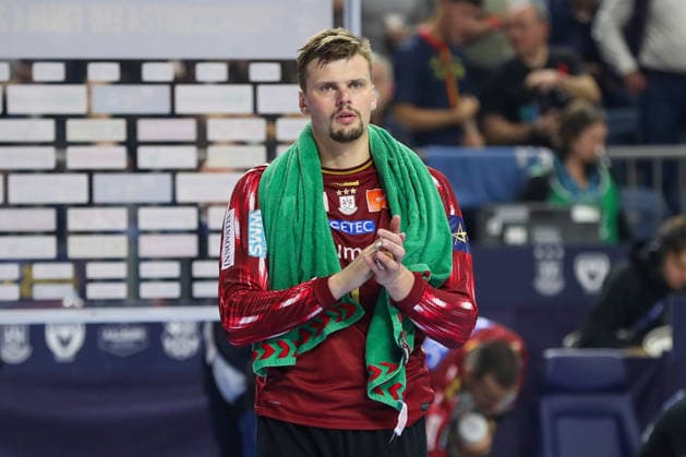 13 06 2026, xgox, handball EHF Champions League semi-final SC Magdeburg Füchse Berlin v l Sergey Hernandez Ferrer Magdeburg, 1 disappointed, looks disappointed, dejected, disappointed Cologne