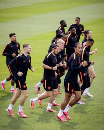 KANSAS CITY - The players during a training session of the Dutch national team, Nationalteam at the KC Current Training Facility, on June 13, 2026, in Kansas City. For the Dutch national team, the World Cup begins with a match against Japan. ROBIN VAN LONKHUIJSEN ANP xVIxANPxSportx xxANPxIVx 560908414 originalFilename: 560908414.jpg