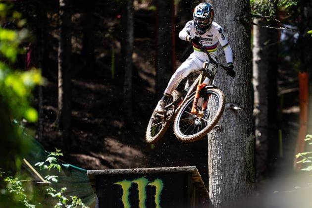 MOUNTAINBIKE - UCI MTB World Series LEOGANG,AUSTRIA,13.JUN.26 - CYCLING, MOUNTAIN BIKE - UCI Mountainbike World Cup, downhill. Image shows Jackson Goldstone (CAN).  GEPAxpictures xJulioxArellano