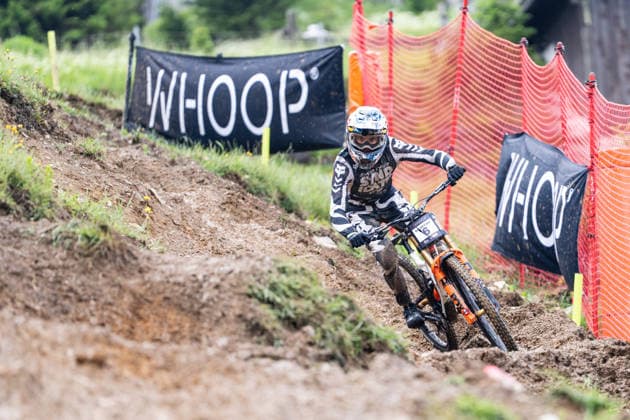 MOUNTAINBIKE - UCI MTB World Series LEOGANG,AUSTRIA,13.JUN.26 - CYCLING, MOUNTAIN BIKE - UCI Mountainbike World Cup, downhill. Image shows Jackson Goldstone (CAN).  GEPAxpictures xJulioxArellano