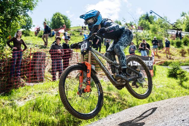 MOUNTAINBIKE - UCI MTB World Series LEOGANG,AUSTRIA,13.JUN.26 - CYCLING, MOUNTAIN BIKE - UCI Mountainbike World Cup, downhill. Image shows Nicolai Grip Haglev (NOR).  GEPAxpictures xJulioxArellano