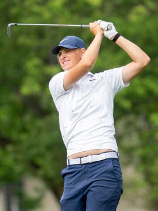 MIDLAND, MI - JUNE 13: Helen Briem hits the ball during round three of the LPGA, Golf Damen Dow Championship on June 13, 2026, at Midland Country Club in Midland, Michigan. (Photo by Joseph Weiser Icon Sportswire) GOLF: JUN 13 LPGA Dow Championship EDITORIAL USE ONLY Icon2606130183