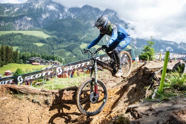 MOUNTAINBIKE - UCI MTB World Series LEOGANG,AUSTRIA,13.JUN.26 - CYCLING, MOUNTAIN BIKE - UCI Mountainbike World Cup, downhill. Image shows Stan Nisbet (GBR).  GEPAxpictures xJulioxArellano