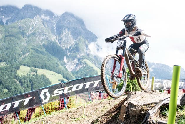 MOUNTAINBIKE - UCI MTB World Series LEOGANG,AUSTRIA,13.JUN.26 - CYCLING, MOUNTAIN BIKE - UCI Mountainbike World Cup, downhill. Image shows Noe Forlin (SUI).  GEPAxpictures xJulioxArellano