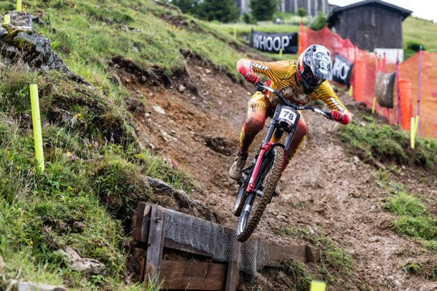 MOUNTAINBIKE - UCI MTB World Series LEOGANG,AUSTRIA,13.JUN.26 - CYCLING, MOUNTAIN BIKE - UCI Mountainbike World Cup, downhill. Image shows Joe Breeden (GBR).  GEPAxpictures xJulioxArellano