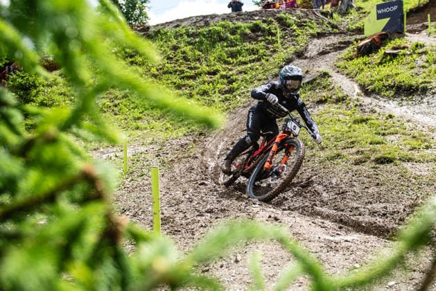 MOUNTAINBIKE - UCI MTB World Series LEOGANG,AUSTRIA,13.JUN.26 - CYCLING, MOUNTAIN BIKE - UCI Mountainbike World Cup, downhill. Image shows Luke Mallen (USA).  GEPAxpictures xJulioxArellano