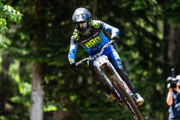 MOUNTAINBIKE - UCI MTB World Series LEOGANG,AUSTRIA,13.JUN.26 - CYCLING, MOUNTAIN BIKE - UCI Mountainbike World Cup, downhill. Image shows Reece Wilson (GBR).  GEPAxpictures xJulioxArellano