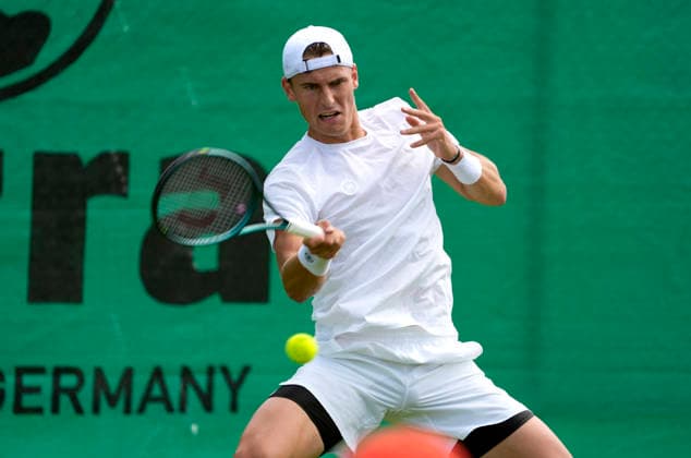 photo Tom GENTZSCH GER wins tennis tournament Terra Wortmann Cup qualifying round at Gerry Weber Sportpark in Halle Westfalen on Sat 13 06 2026