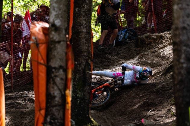 MOUNTAINBIKE - UCI MTB World Series LEOGANG,AUSTRIA,13.JUN.26 - CYCLING, MOUNTAIN BIKE - UCI Mountainbike World Cup, downhill. Image shows Martin Maes (BEL).  GEPAxpictures xJulioxArellano