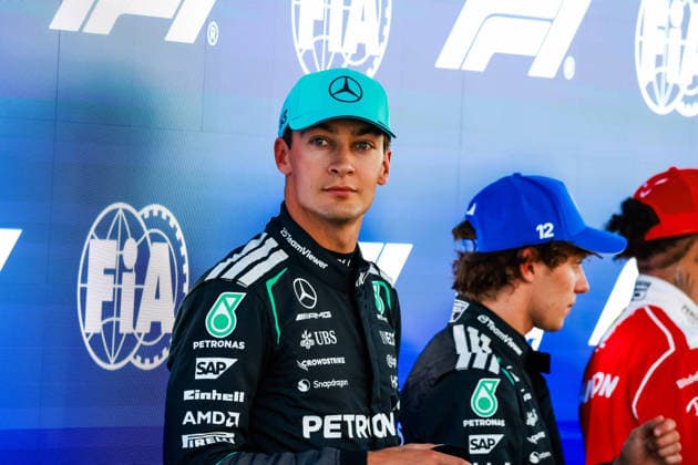 F1 - BARCELONA-CATALUNYA GRAND PRIX 2026 RUSSELL George (gbr), Mercedes AMG F1 Team W17, portrait during the Formula 1 Barcelona-Catalunya Grand Prix 2026, 7th round of the 2026 Formula One World Championship, WM, Weltmeisterschaft from June 12 to 14, 2026 on the Circuit de Barcelona-Catalunya, in Montmelo, Spain - MontmeloSpain  Copyright: xFLORENTxGOODENx