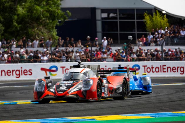 24 HEURES DU MANS 2026 - RACE - SATURDAY 28 LAFARGUE Paul (fra), RINICELLA Valerio (ita), VAN UITERT Job (nld), IDEC Oreca 07 Gibson 28, LMP2, action during the 24 Hours of Le Mans 2026, 3rd round of the 2026 FIA World Endurance Championship, on June 13, 2026 on the Circuit des 24 Heures du Mans in Le Mans, France - Le MansFrance  Copyright: xJULIENxDELFOSSEx