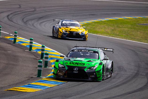 24 HEURES DU MANS 2026 - RACE - SATURDAY 87 UMBRARESCU Petru (rou), SCHMID Clemens (aut), LOPEZ JosÃ Maria (arg), Akkodis ASP Team, Lexus RC F LMGT3 87, LM GT3, action during the 24 Hours of Le Mans 2026, 3rd round of the 2026 FIA World Endurance Championship, on June 13, 2026 on the Circuit des 24 Heures du Mans in Le Mans, France - Le MansFrance  Copyright: xJULIENxDELFOSSEx
