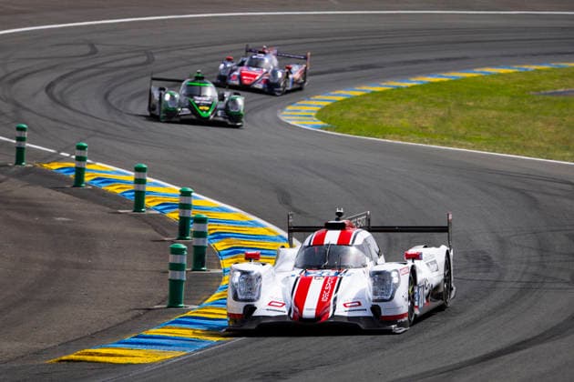 24 HEURES DU MANS 2026 - RACE - SATURDAY 28 LAFARGUE Paul (fra), RINICELLA Valerio (ita), VAN UITERT Job (nld), IDEC Oreca 07 Gibson 28, LMP2, action during the 24 Hours of Le Mans 2026, 3rd round of the 2026 FIA World Endurance Championship, on June 13, 2026 on the Circuit des 24 Heures du Mans in Le Mans, France - Le MansFrance  Copyright: xJULIENxDELFOSSEx